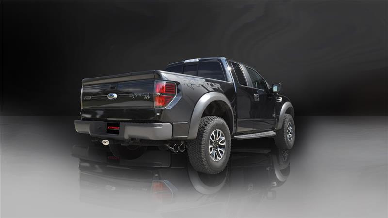 Ford F-150 Raptor Performance Exhaust - CORSA Performance - Cat-Back Xtreme - Black - `11-`14